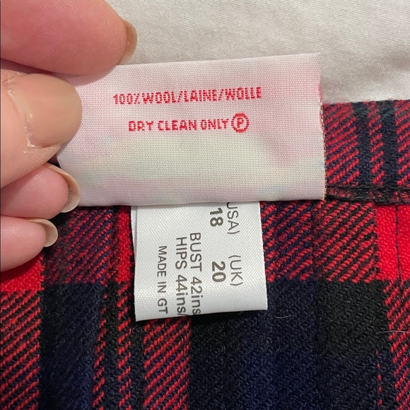 Mosbrook | Pure New Wool | Plaid |Tartan |Pleated | Wrap | Kilt | Skirt| Size 18 - Picture 10 of 16